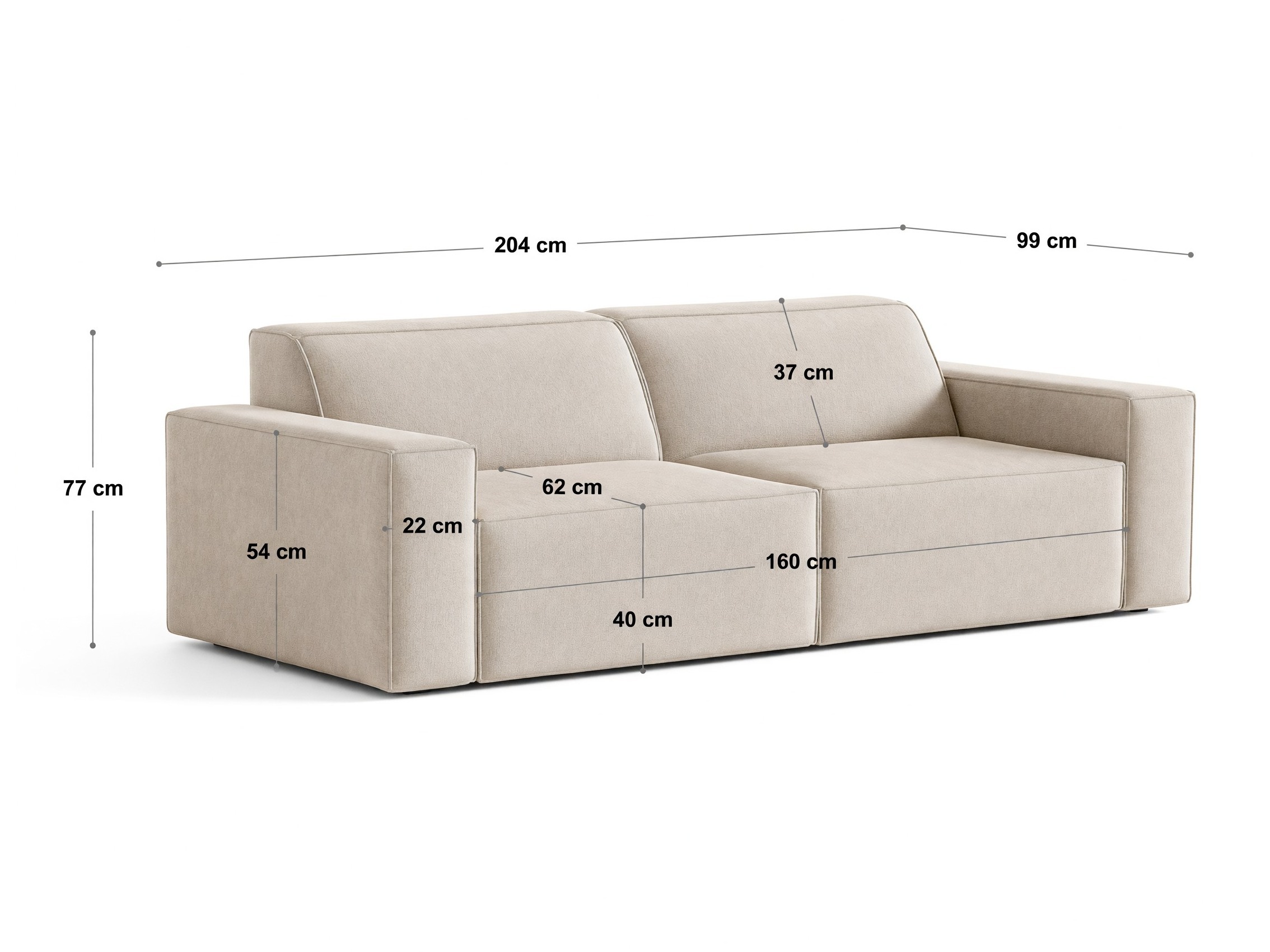 Moduláris kanapé Lomcalu 107 (Bluvel 22)