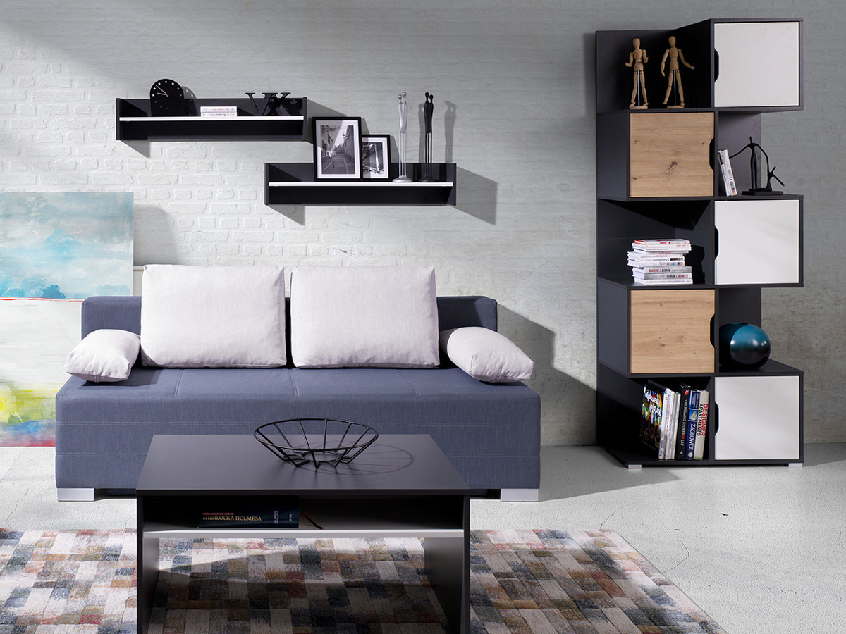 Dohányzóasztal Providence H106 (Grafit + Fehér)