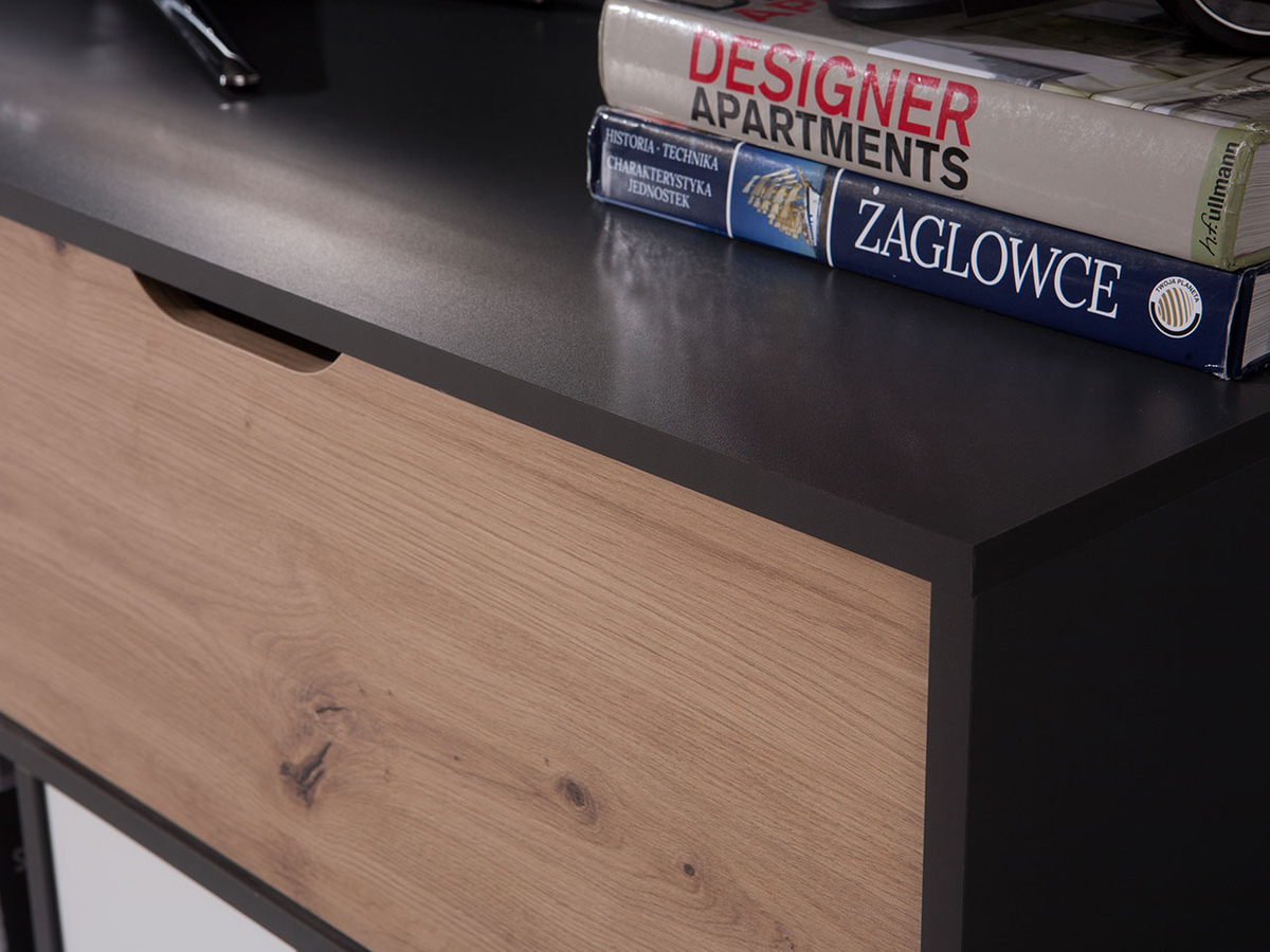 Komód Providence H103 (Grafit + Artisan tölgy + Fehér)